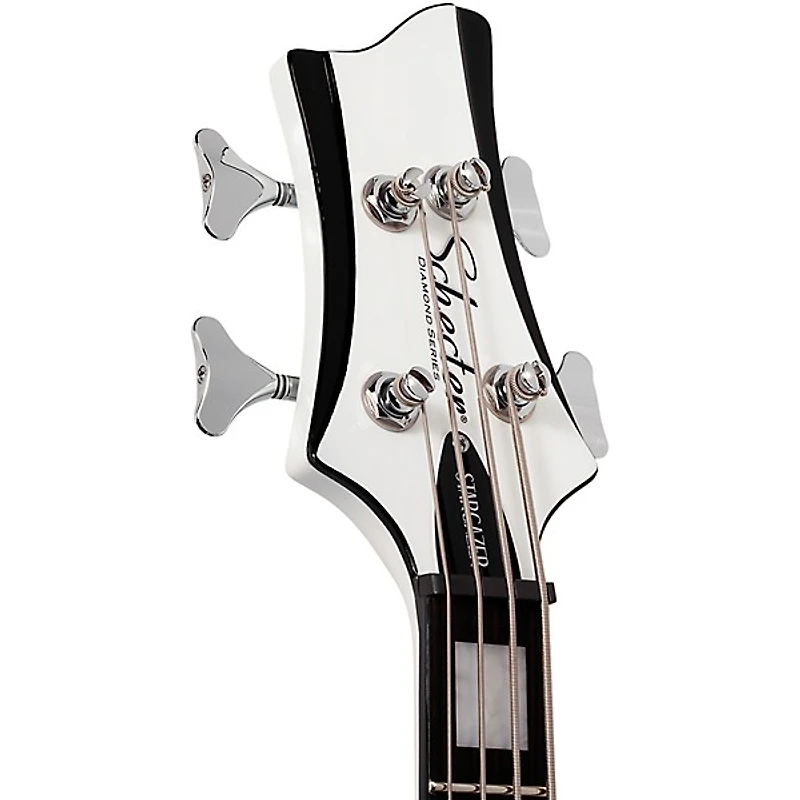 Schecter Guitar Research Stargazer-4 Left-Handed Electric Bass Guitar Gloss White