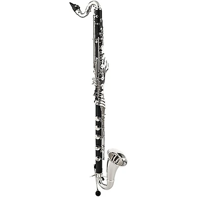 Backun Backun Alpha Low C Synthetic Bass Clarinet with Silver Plated Keys, 2-Piece Neck, Hardshell Case Silver Plated Keys Low C