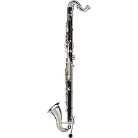 Backun Backun Q Series Low C Bass Clarinet in Grenadilla with Silver Plated Keys, 2-Piece Neck, Marcus Bonna Compact Case Silver Plated Keys Low C