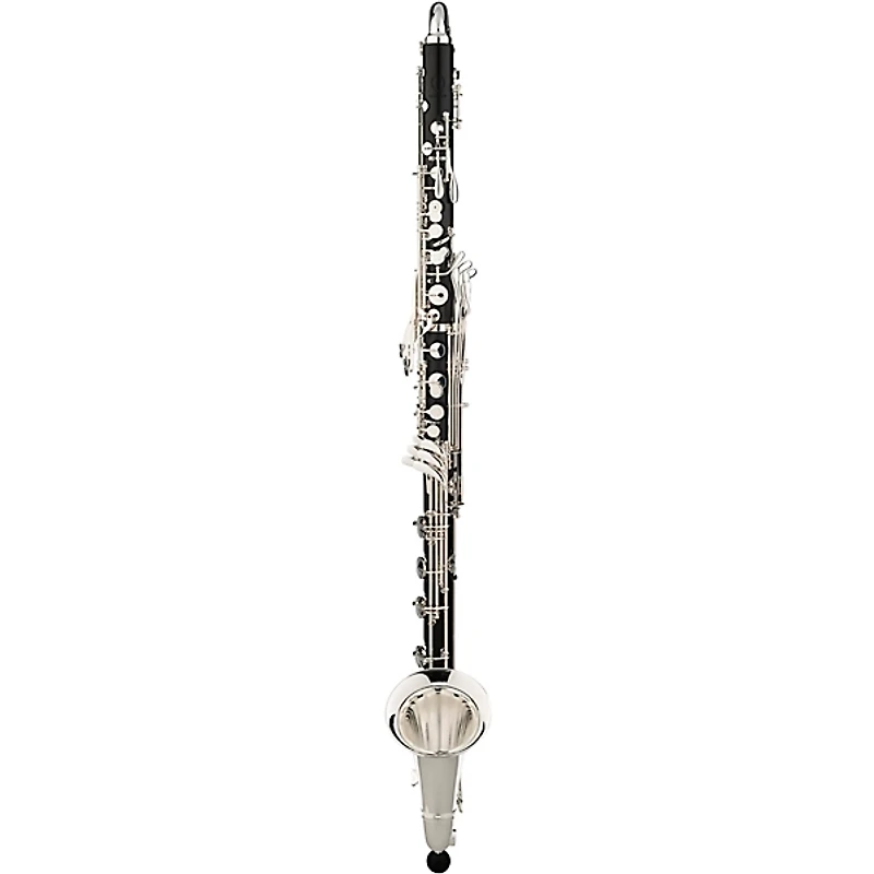 Backun Backun Q Series Low C Bass Clarinet in Grenadilla with Silver Plated Keys, 2-Piece Neck, Marcus Bonna Compact Case Silver Plated Keys Low C