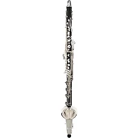 Backun Backun Q Series Low C Bass Clarinet in Grenadilla with Silver Plated Keys, 2-Piece Neck, Marcus Bonna Compact Case Silver Plated Keys Low C