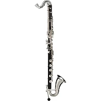 Backun Backun Q Series Low C Bass Clarinet in Grenadilla with Silver Plated Keys, 2-Piece Neck, Marcus Bonna Compact Case Silver Plated Keys Low C