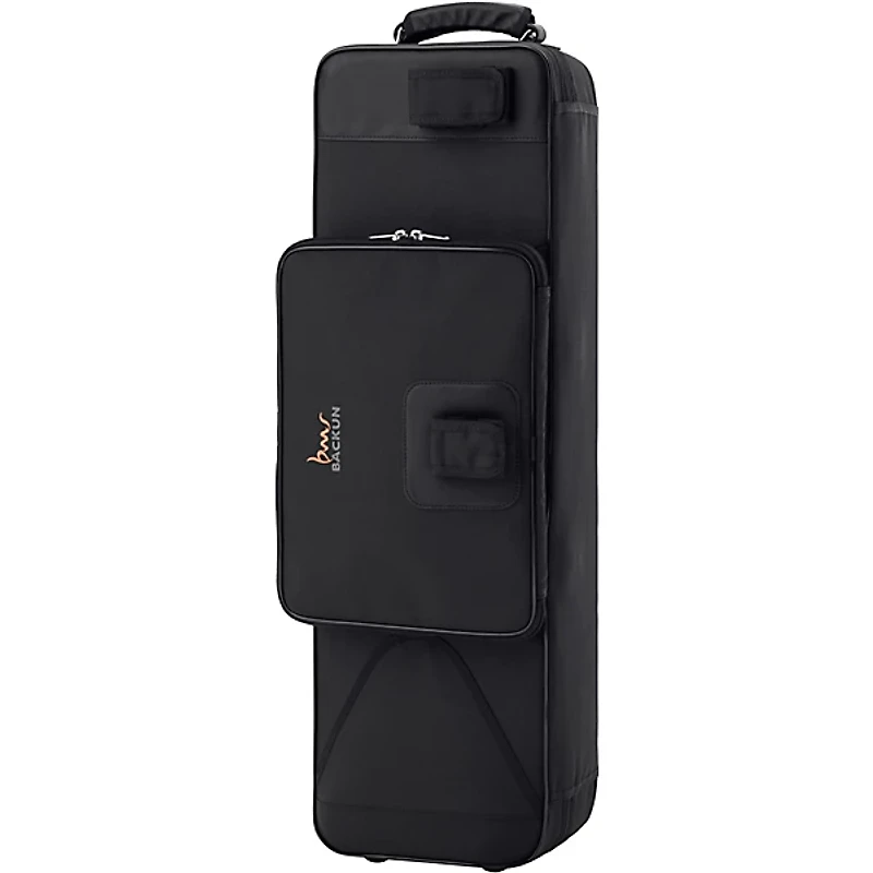 Backun Backun Q Series Low C Bass Clarinet in Grenadilla with Silver Plated Keys, 2-Piece Neck, Marcus Bonna Compact Case Silver Plated Keys Low C