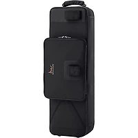 Backun Backun Q Series Low C Bass Clarinet in Grenadilla with Silver Plated Keys, 2-Piece Neck, Marcus Bonna Compact Case Silver Plated Keys Low C