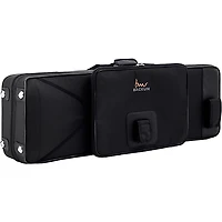 Backun Backun Q Series Low C Bass Clarinet in Grenadilla with Silver Plated Keys, 2-Piece Neck, Marcus Bonna Compact Case Silver Plated Keys Low C