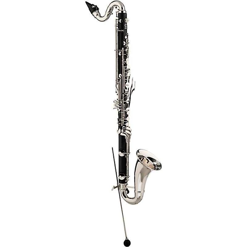 Backun Backun Alpha Low Eb Synthetic Bass Clarinet with Nickel Plated Keys with Lyre Holder, 2-Piece Neck, Compact Hardshell Case Nickel Plated Keys Low Eb