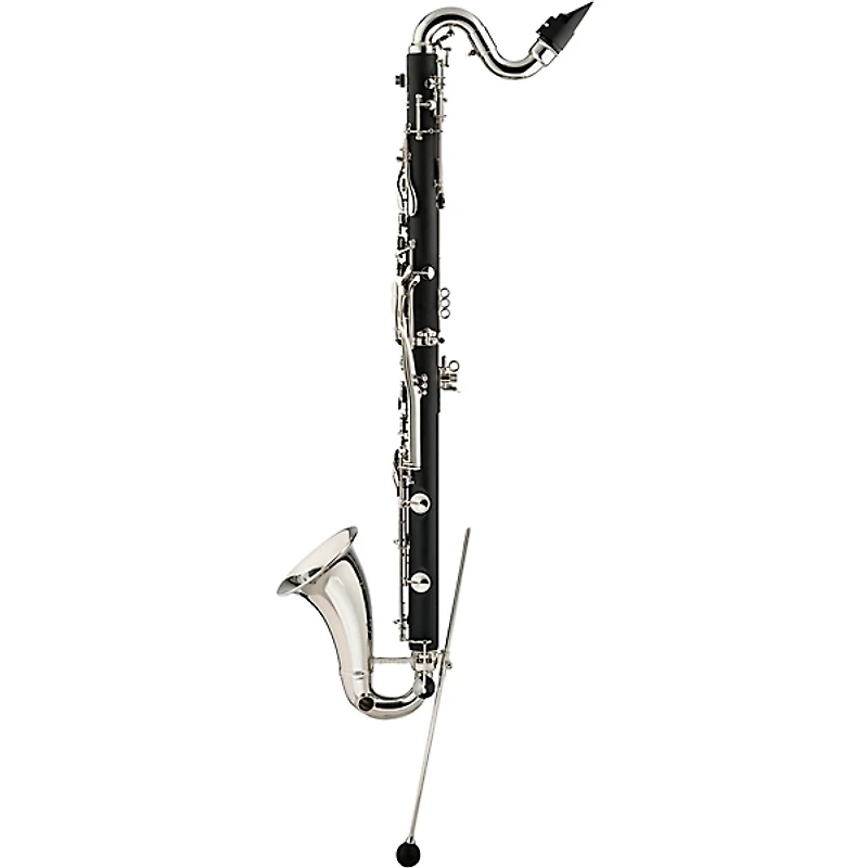 Backun Backun Alpha Low Eb Synthetic Bass Clarinet with Nickel Plated Keys with Lyre Holder, 2-Piece Neck, Compact Hardshell Case Nickel Plated Keys Low Eb