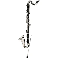 Backun Backun Alpha Low Eb Synthetic Bass Clarinet with Nickel Plated Keys with Lyre Holder, 2-Piece Neck, Compact Hardshell Case Nickel Plated Keys Low Eb