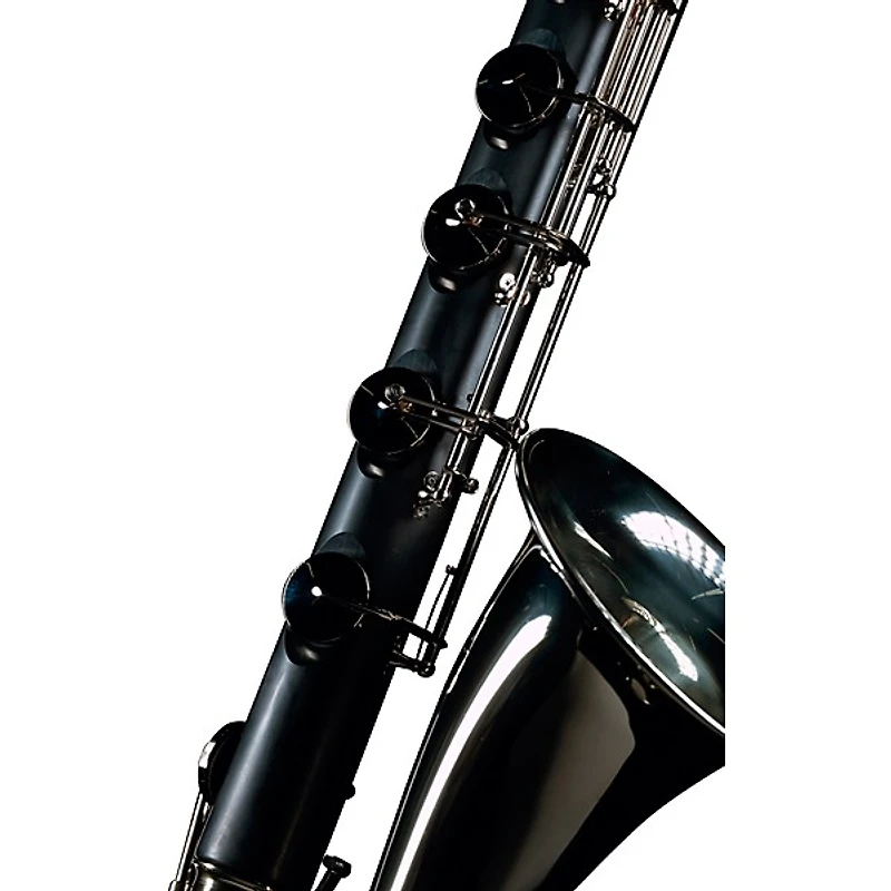 Backun Backun Alpha Low Eb Synthetic Bass Clarinet with Nickel Plated Keys with Lyre Holder, 2-Piece Neck, Compact Hardshell Case Nickel Plated Keys Low Eb