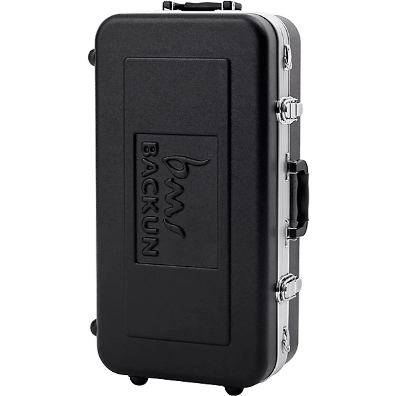 Backun Backun Alpha Low Eb Synthetic Bass Clarinet with Nickel Plated Keys with Lyre Holder, 2-Piece Neck, Compact Hardshell Case Nickel Plated Keys Low Eb