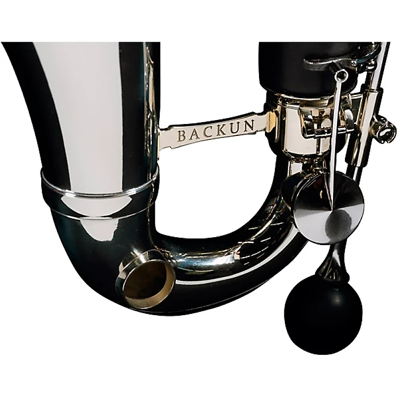 Backun Backun Alpha Low Eb Synthetic Bass Clarinet with Nickel Plated Keys with Lyre Holder, 2-Piece Neck, Compact Hardshell Case Nickel Plated Keys Low Eb
