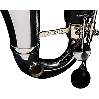 Backun Backun Alpha Low Eb Synthetic Bass Clarinet with Nickel Plated Keys with Lyre Holder, 2-Piece Neck, Compact Hardshell Case Nickel Plated Keys Low Eb