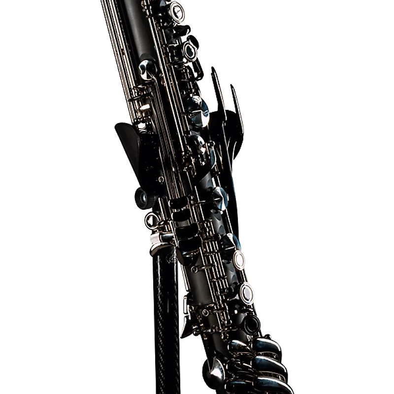 Backun Backun Alpha Low Eb Synthetic Bass Clarinet with Nickel Plated Keys with Lyre Holder, 2-Piece Neck, Compact Hardshell Case Nickel Plated Keys Low Eb
