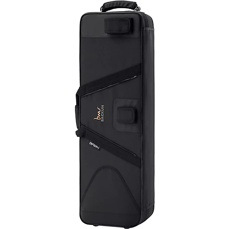 Backun Backun Q Series Low C Bass Clarinet in Cocobolo with Gold Plated Posts and Silver Plated Keys, 2-Piece Neck, Marcus Bonna Compact Case Silver Plated Keys Cocobolo Body