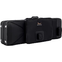 Backun Backun Q Series Low C Bass Clarinet in Cocobolo with Gold Plated Posts and Silver Plated Keys, 2-Piece Neck, Marcus Bonna Compact Case Silver Plated Keys Cocobolo Body