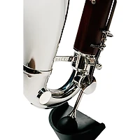 Backun Backun Q Series Low C Bass Clarinet in Cocobolo with Gold Plated Posts and Silver Plated Keys, 2-Piece Neck, Marcus Bonna Compact Case Silver Plated Keys Cocobolo Body