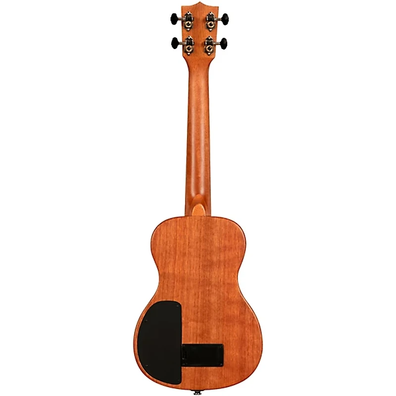 Kala Solid Body Striped Ebony Tenor Acoustic-Electric Ukulele Natural