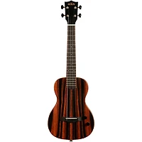 Kala Solid Body Striped Ebony Tenor Acoustic-Electric Ukulele Natural