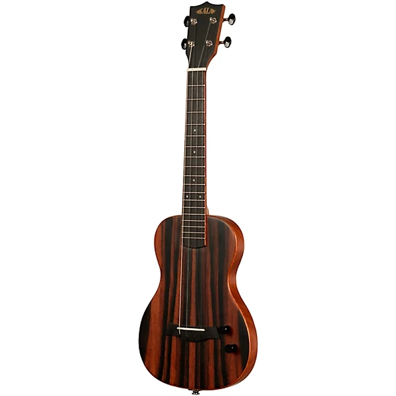 Kala Solid Body Striped Ebony Tenor Acoustic-Electric Ukulele Natural