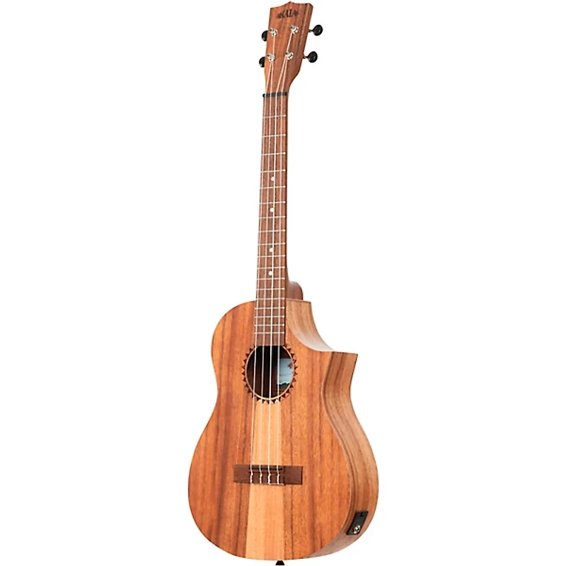 Kala Teak Tri-Top Baritone Acoustic-Electric Ukulele Natural