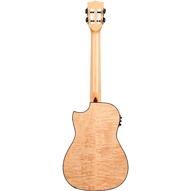 Kala Solid Flame Maple Series Baritone Acoustic-Electric Ukulele Natural