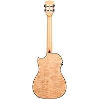 Kala Solid Flame Maple Series Baritone Acoustic-Electric Ukulele Natural