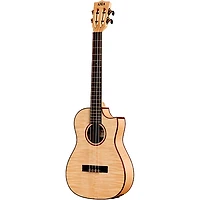 Kala Solid Flame Maple Series Baritone Acoustic-Electric Ukulele Natural