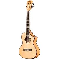 Kala Solid Flame Maple Series Tenor Acoustic-Electric Ukulele Natural