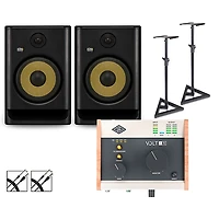 Universal Audio Volt With KRK ROKIT G5 Studio Monitor Pair (Stands & Cables Included
