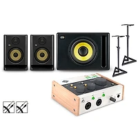 Universal Audio Volt With KRK ROKIT G5 Studio Monitor Pair & S10 Subwoofer (Stands & Cables Included