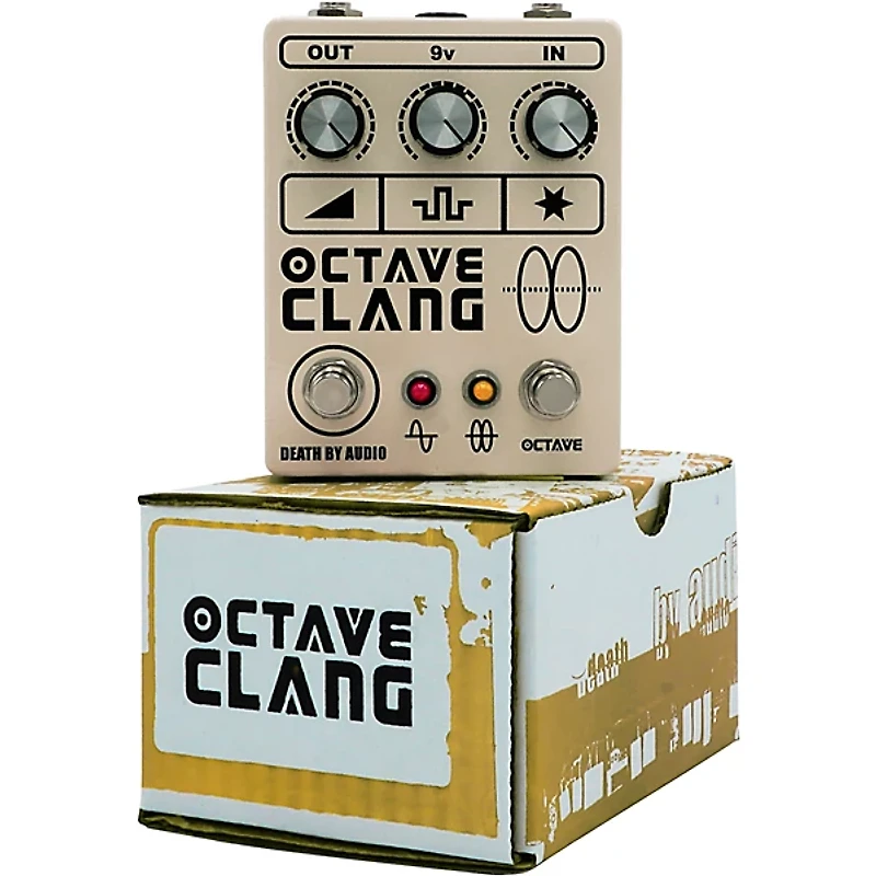 Death By Audio Octave Clang V2 Extreme Fuzz Effects Pedal Cream