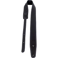 Perri's Padded Deluxe Leather Guitar Strap Black 2.5 in.