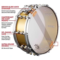 Pearl Reference One 3mm Brass Snare Drum