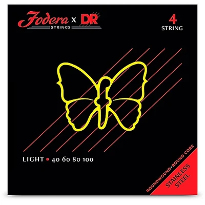 Fodera x DR Strings Stainless Steel 4-String Bass String Set