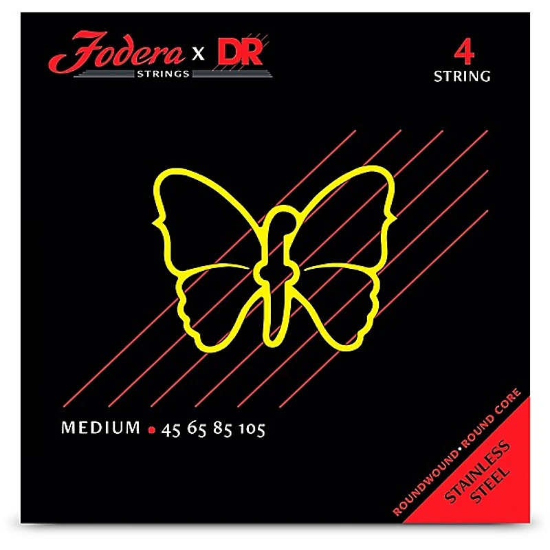 Fodera x DR Strings Stainless Steel 4-String Bass String Set -