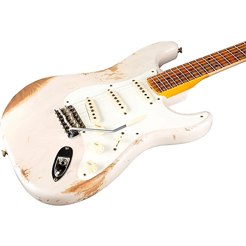 Fender Custom Shop 1957 Stratocaster Heavy Relic Electric Guitar Aged White Blonde
