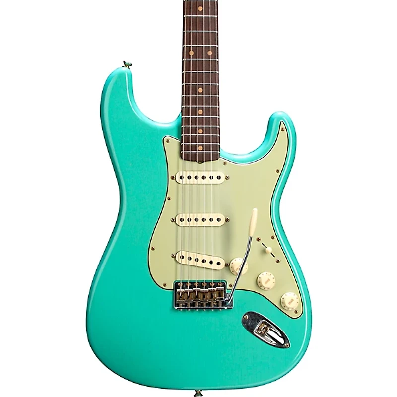 Fender Custom Shop 1959 Stratocaster Journeyman Relic Electric Guitar Super Faded Aged Seafoam Green