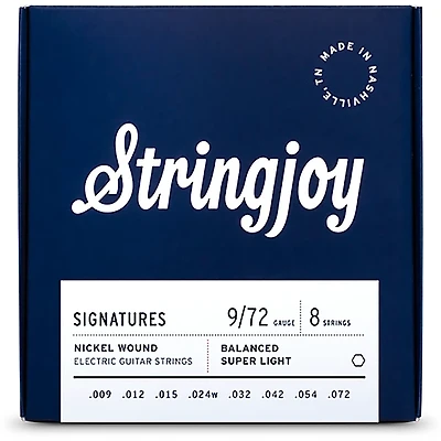 Stringjoy Signatures 8 String Nickel Wound Electric Guitar Strings