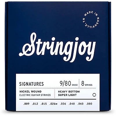Stringjoy Signatures 8 String Nickel Wound Electric Guitar Strings