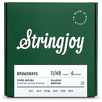 Stringjoy Broadways Pure Nickel Electric Guitar Strings