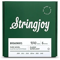 Stringjoy Broadways Pure Nickel Electric Guitar Strings