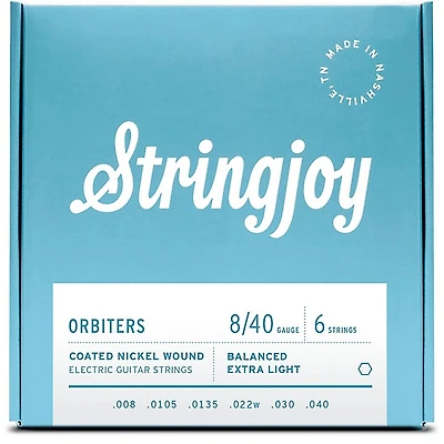 Stringjoy Orbiters Coated Nickel Wound Electric Guitar Strings