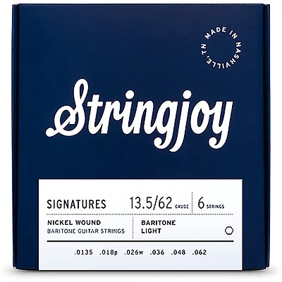 Stringjoy Signatures Baritone Nickel Wound Electric Guitar Strings