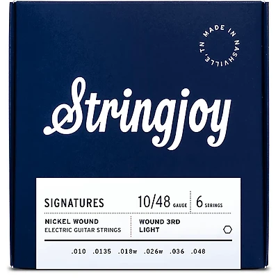 Stringjoy Signatures 6 String Nickel Wound Electric Guitar Strings