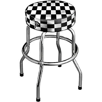 Perri's 24" Black and White Checkered Bar Stool