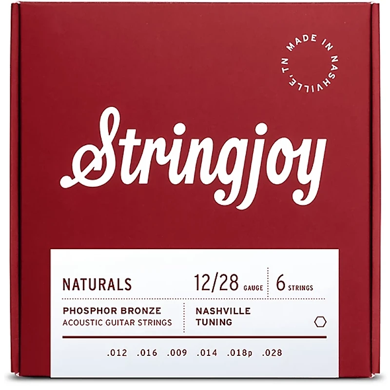 Stringjoy Naturals Phosphor Bronze Acoustic Guitar Strings