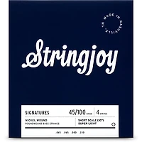 Stringjoy Signatures 4 String Short Scale Nickel Wound Bass Guitar Strings