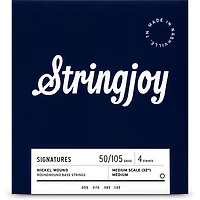 Stringjoy Signatures 4 String Medium Scale Nickel Wound Bass Guitar Strings