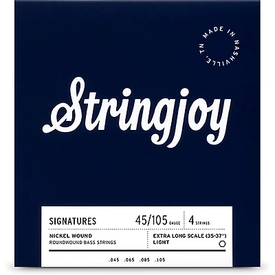 Stringjoy Signatures 4 String Extra Long Scale Nickel Wound Bass Guitar Strings