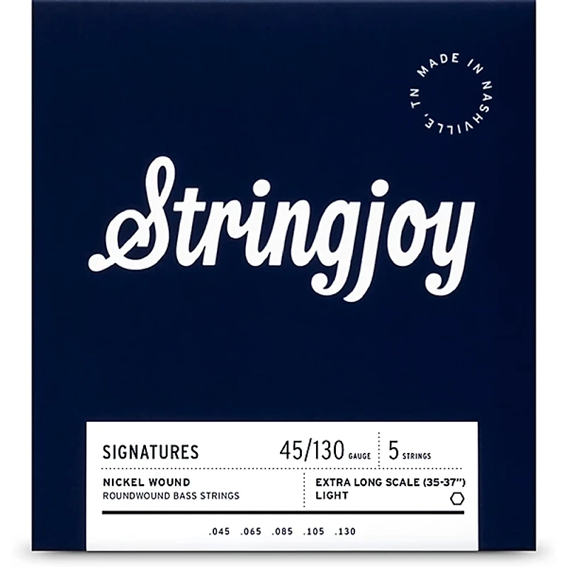 Stringjoy Signatures String Long Scale Nickel Wound Bass Guitar Strings